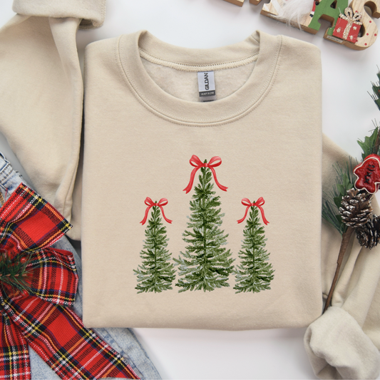 COQUETTE CHRISTMAS TREE CREWNECK