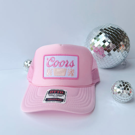 Pink Coors Trucker Hat