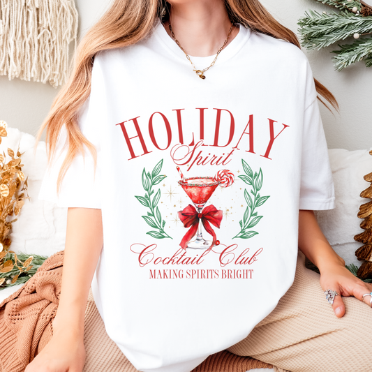 HOLIDAY SPIRIT COCKTAIL TEE